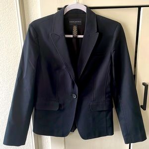 Banana Republic Black Lined Blazer Size 6